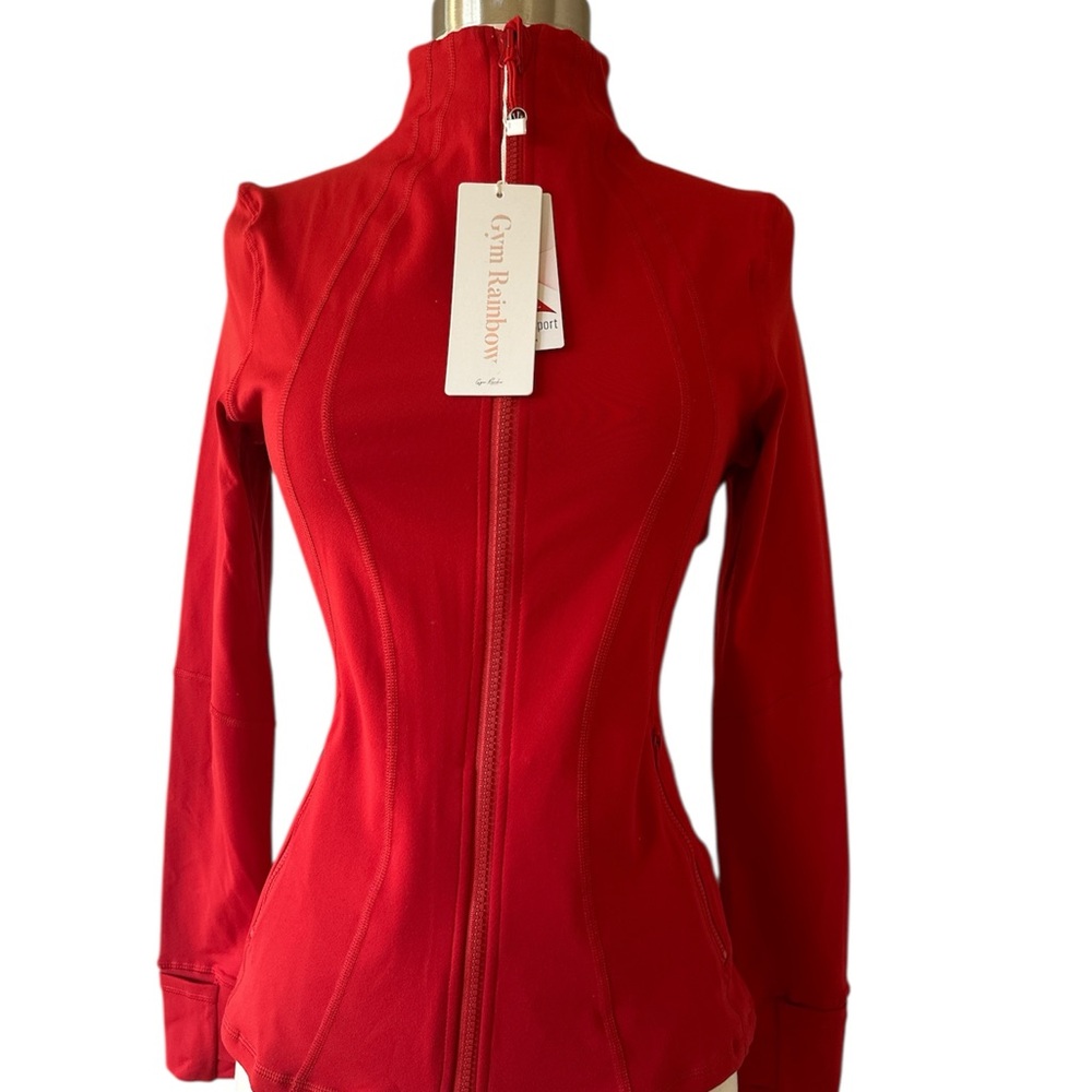 GYM RAlNBOW Women's athletic jacket, full-zip, slim-fit and lightweight.